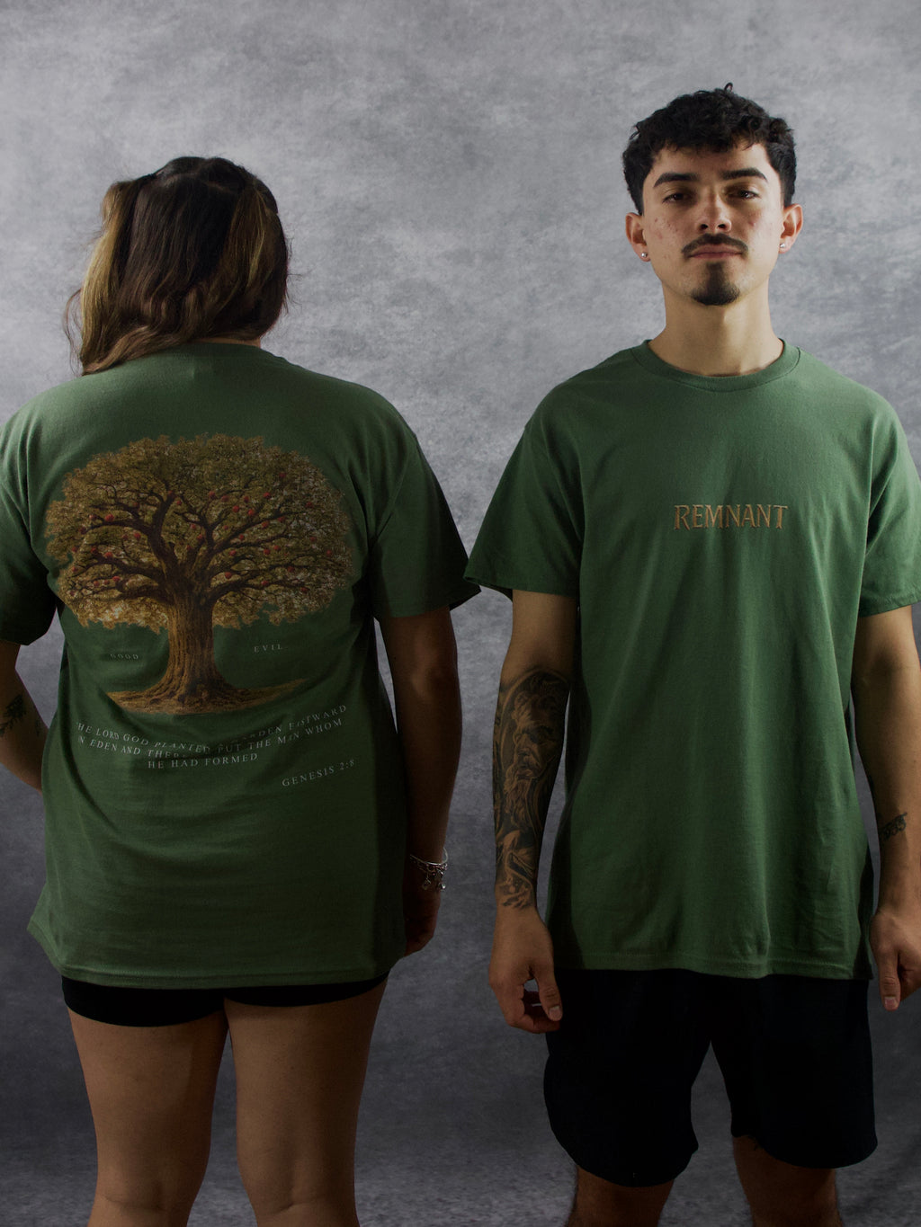 TREE OF GOOD & EVIL PREMIUM TEE IN GREEN
