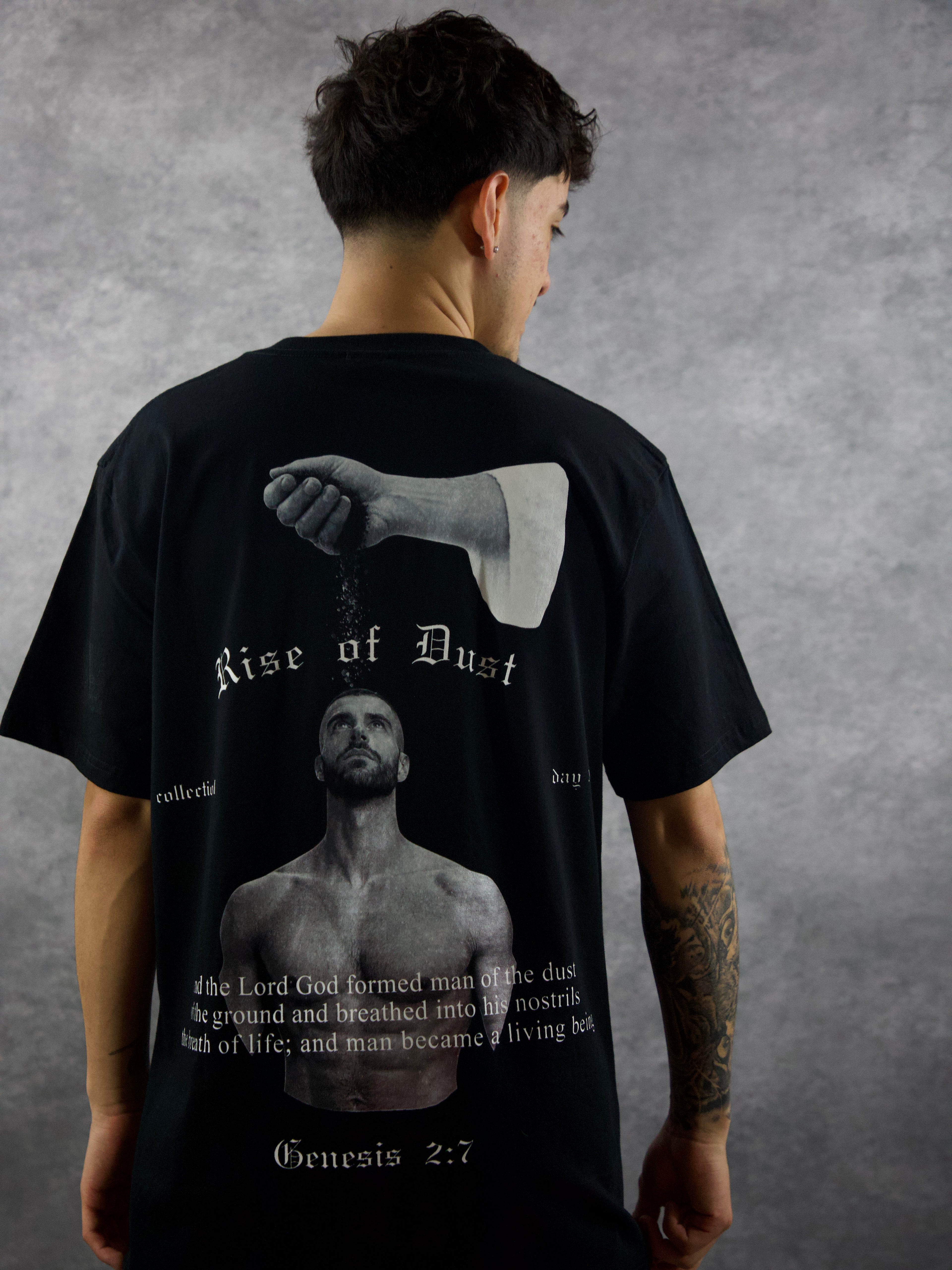 RISE OF DUST PREMIUM TEE IN BLACK