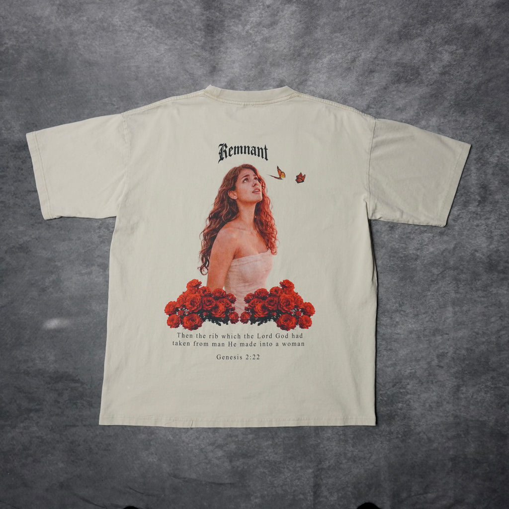 EVE PREMIUM WASHED TEE IN CREAM