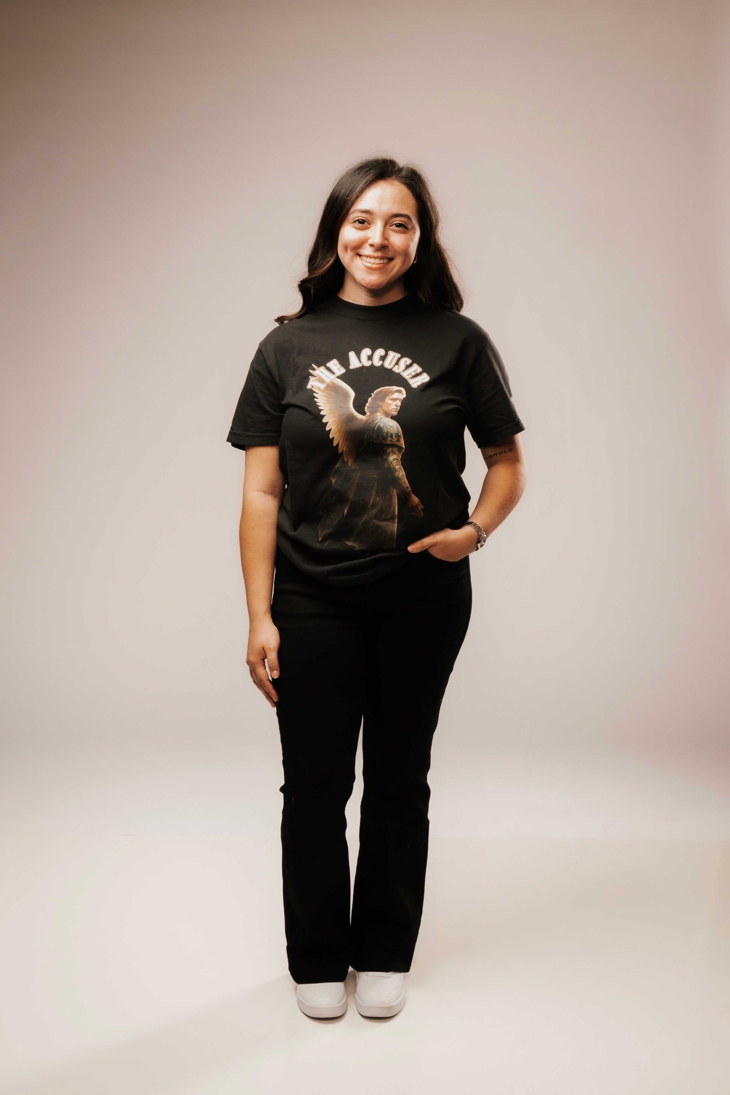 THE ACCUSER "DROP I" PREMIUM TEE IN BLACK