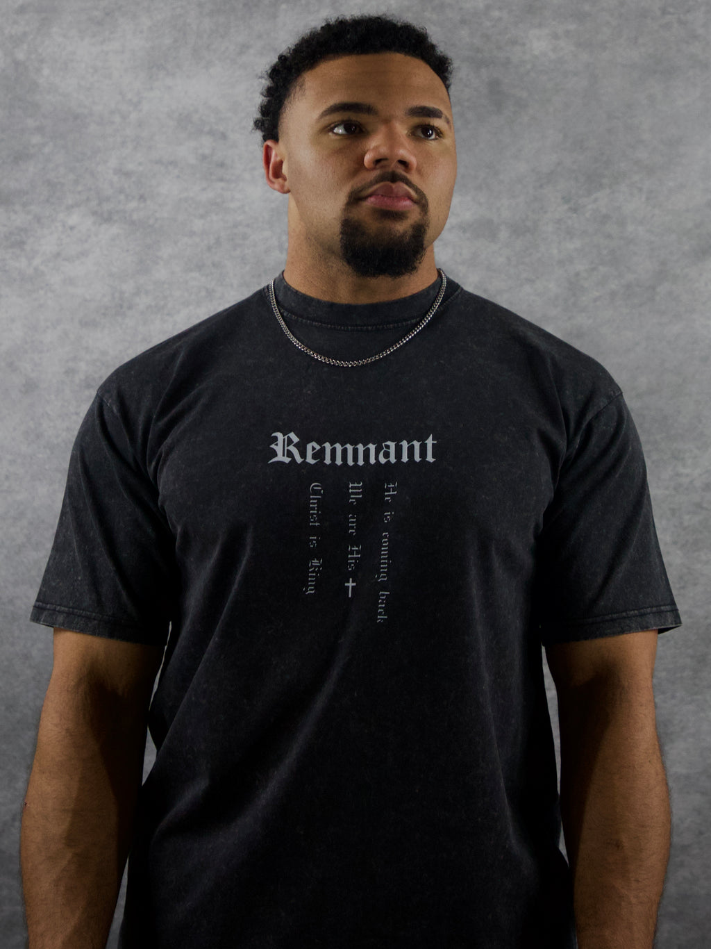 LET THERE BE LIGHT PREMIUM WASHED TEE IN BLACK