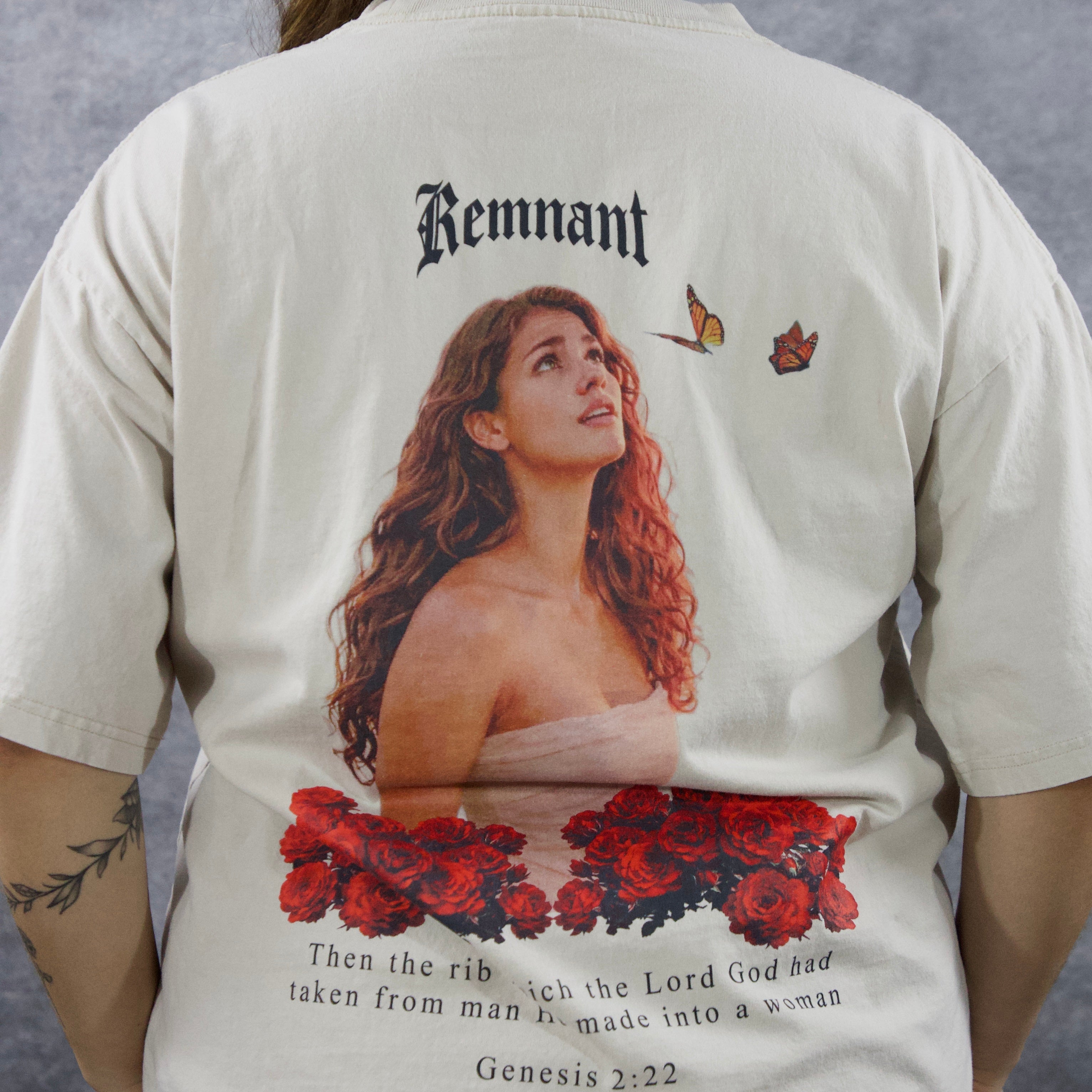 EVE PREMIUM WASHED TEE IN CREAM
