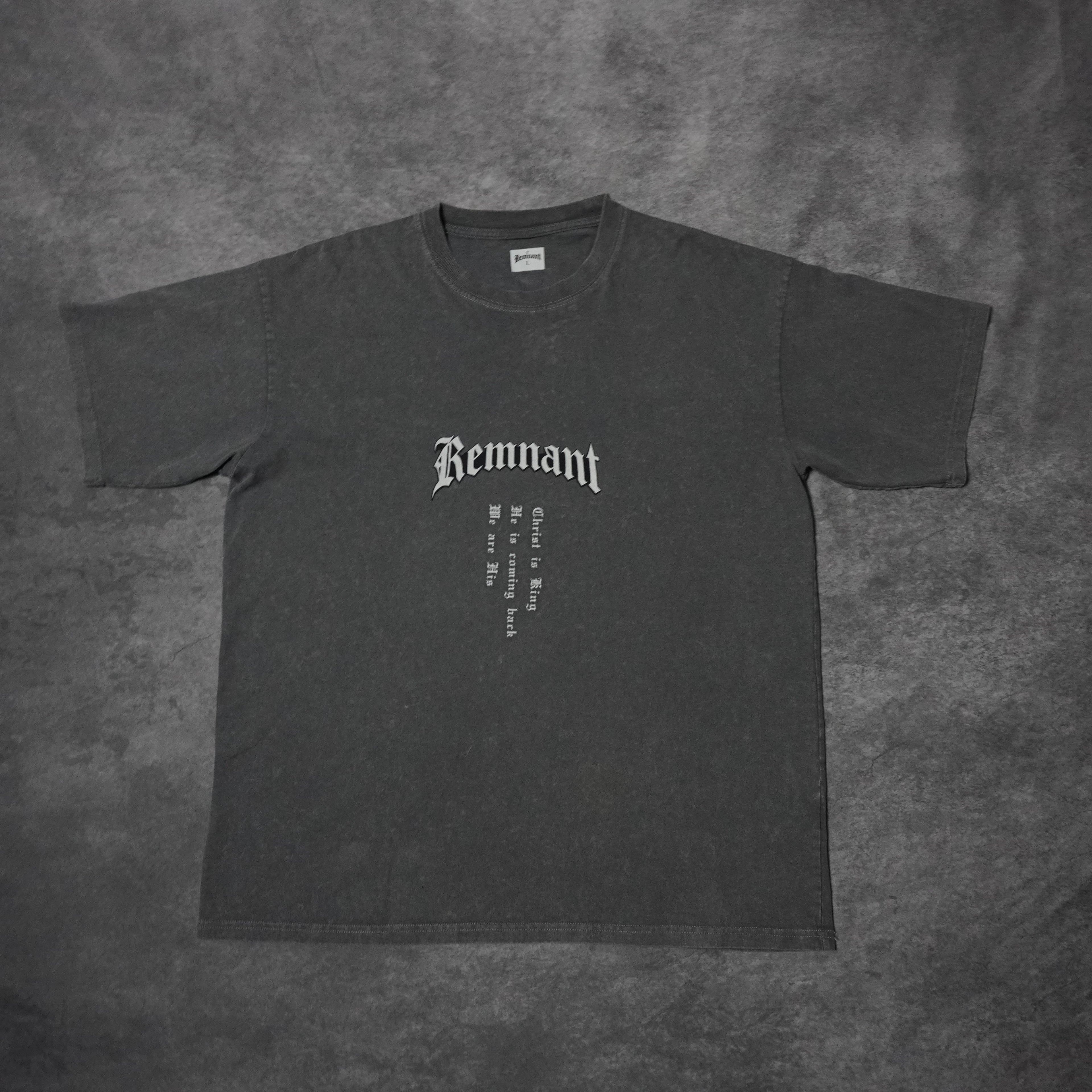 MADE IN HIS IMAGE PREMIUM WASHED TEE IN GRAY