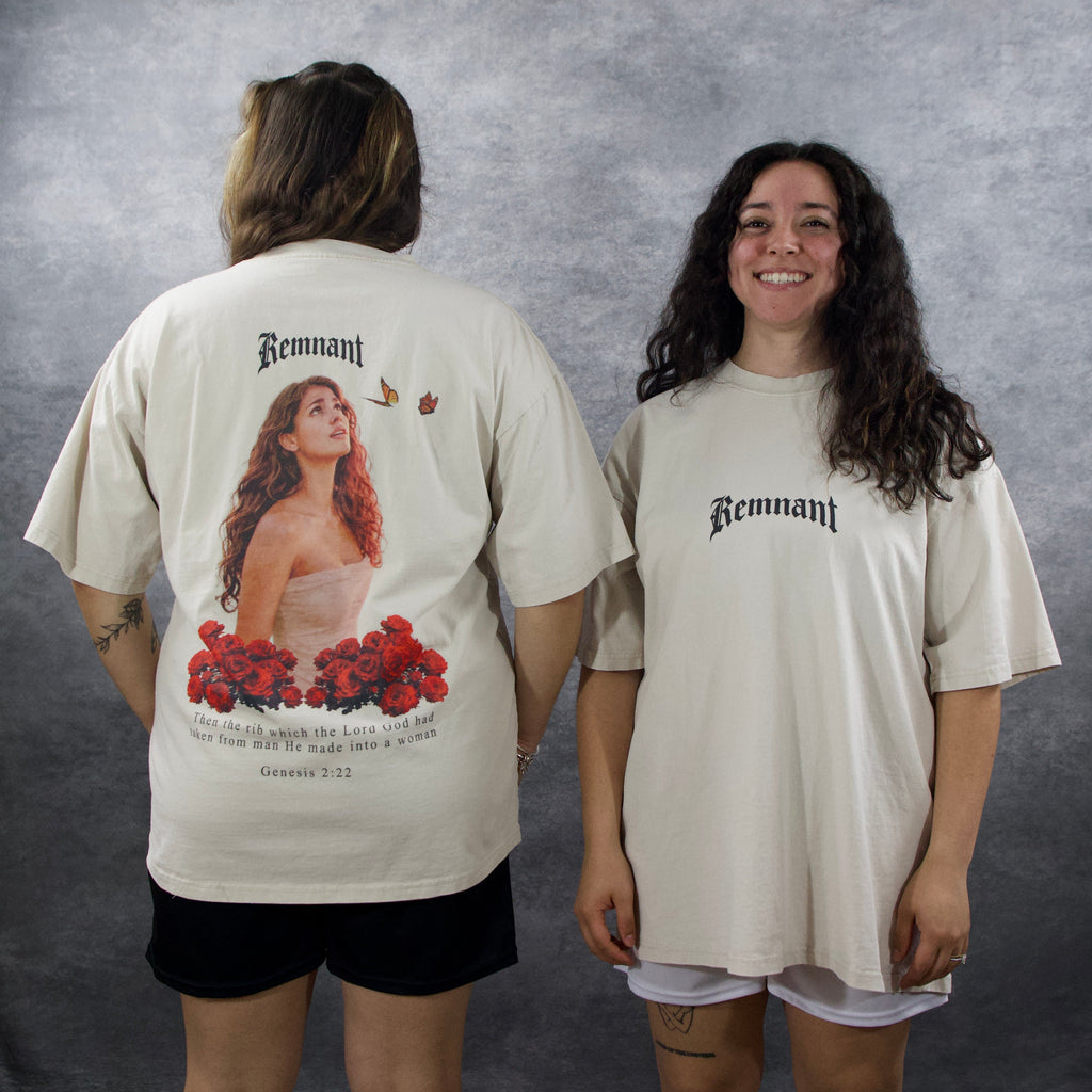 EVE PREMIUM WASHED TEE IN CREAM