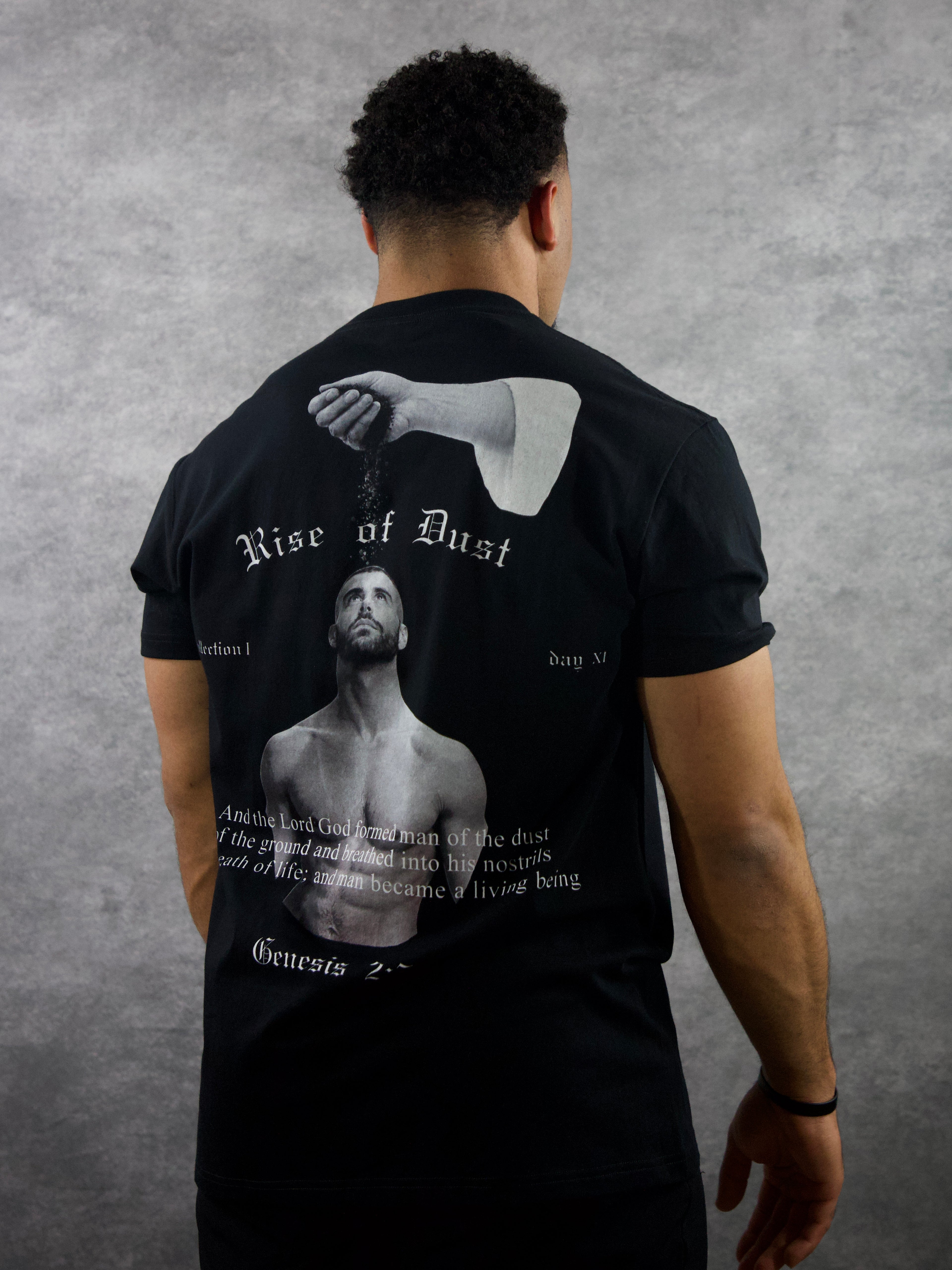 RISE OF DUST PREMIUM TEE IN BLACK