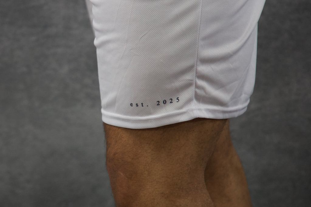 HOLY COVERINGS PERFORMANCE SHORTS IN WHITE