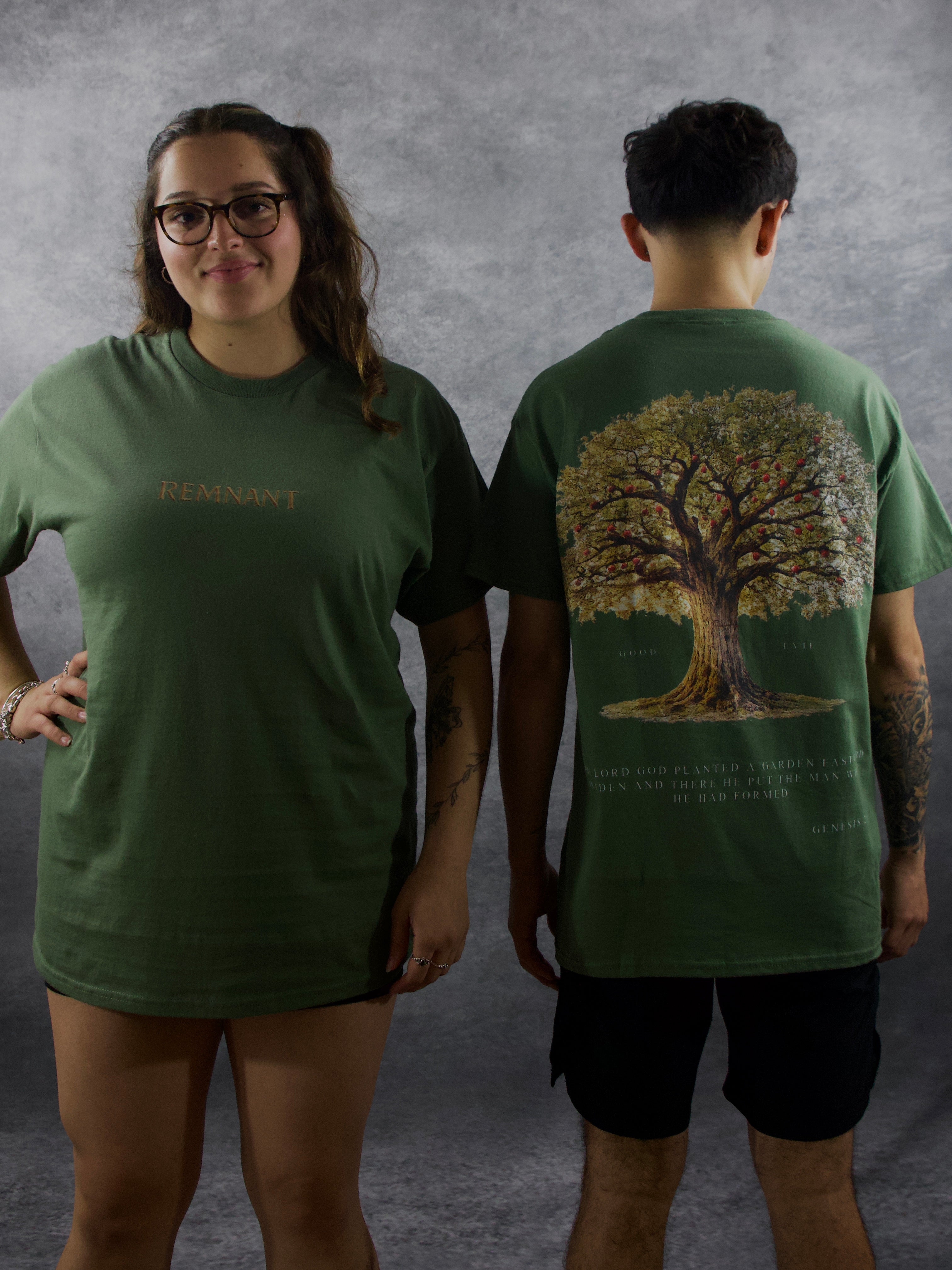 TREE OF GOOD & EVIL PREMIUM TEE IN GREEN