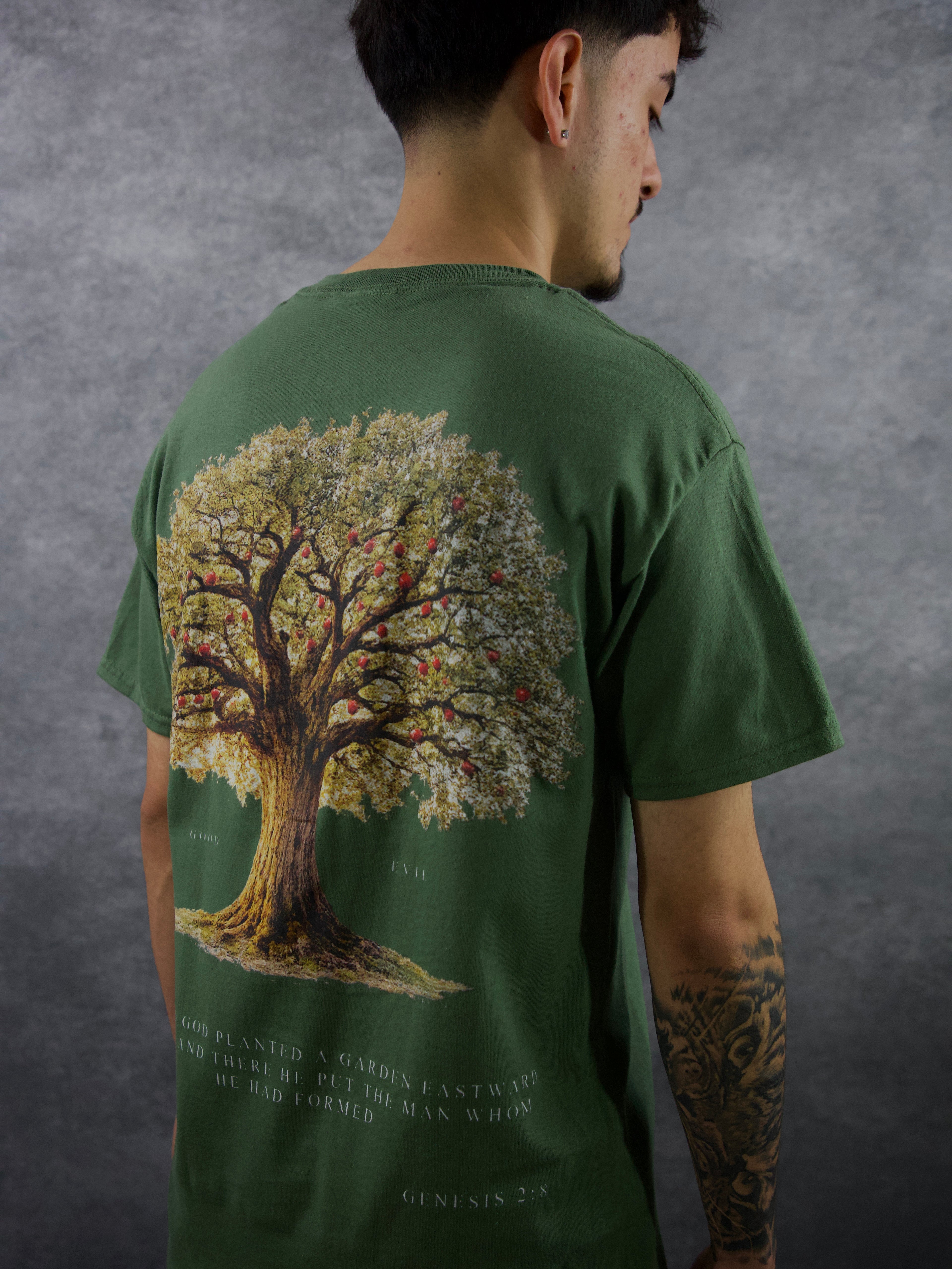 TREE OF GOOD & EVIL PREMIUM TEE IN GREEN
