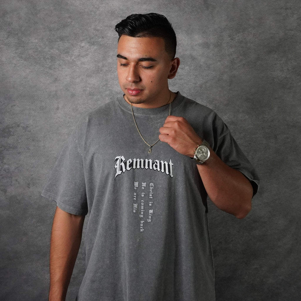 MADE IN HIS IMAGE PREMIUM WASHED TEE IN GRAY