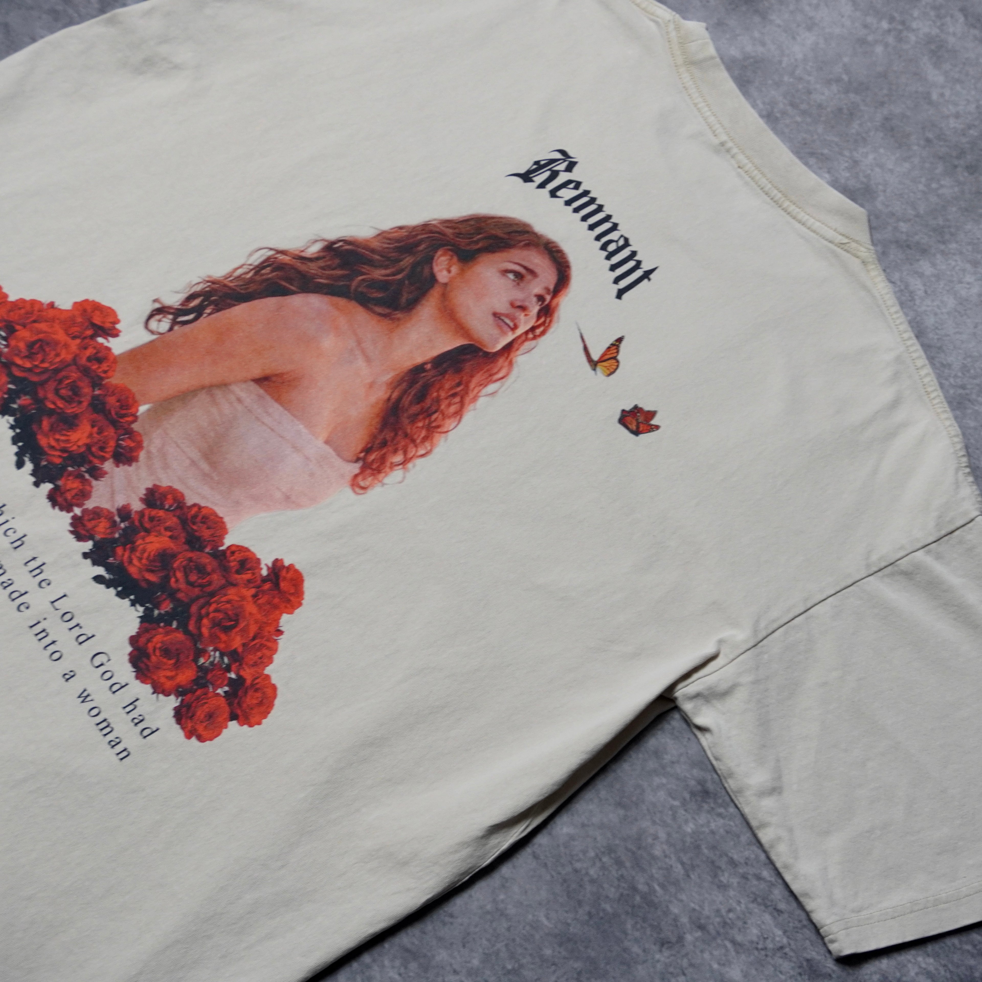 EVE PREMIUM WASHED TEE IN CREAM