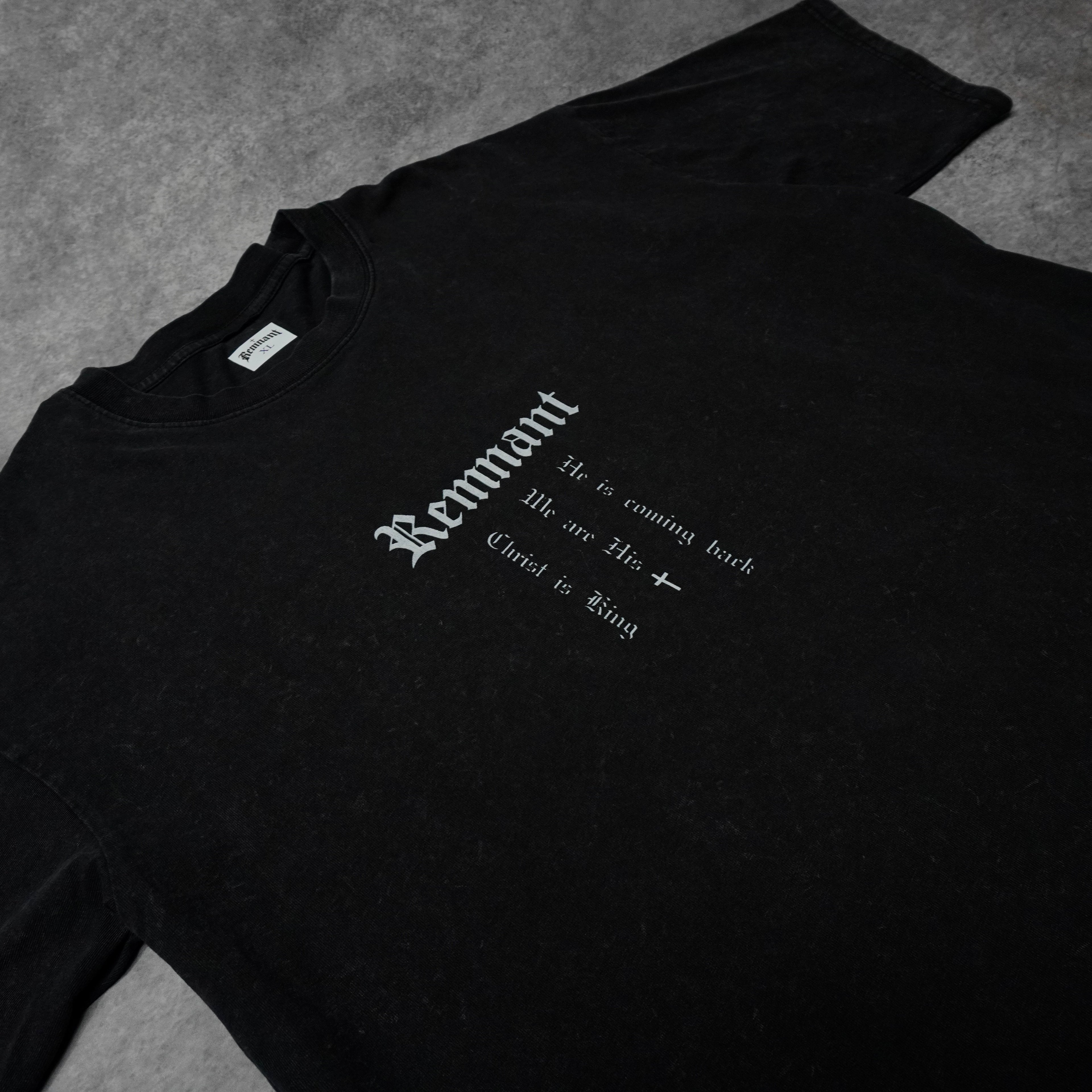 LET THERE BE LIGHT PREMIUM WASHED TEE IN BLACK