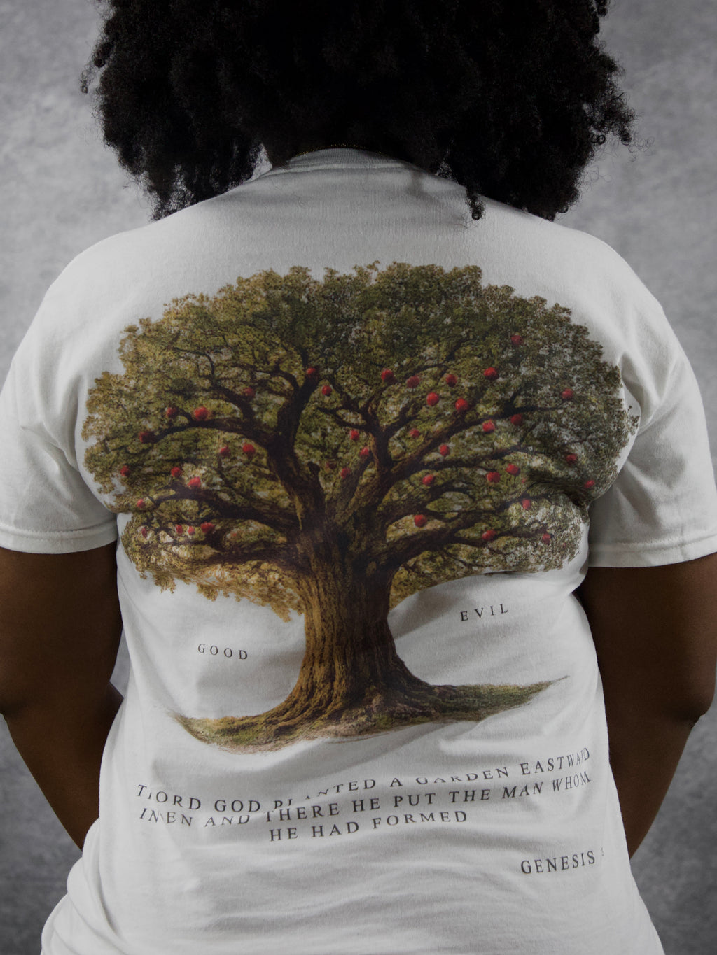 TREE OF GOOD & EVIL PREMIUM TEE IN WHITE
