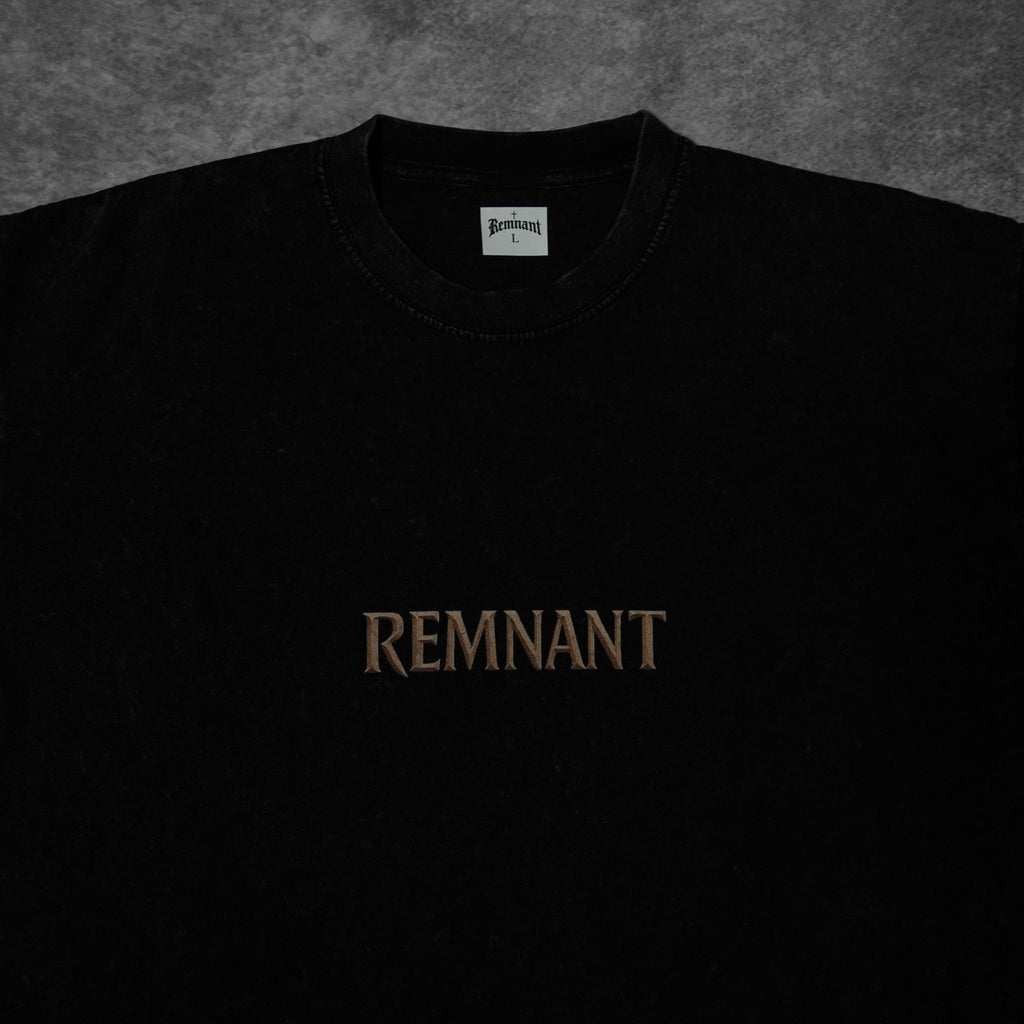 PANTHER PREMIUM WASHED TEE IN BLACK