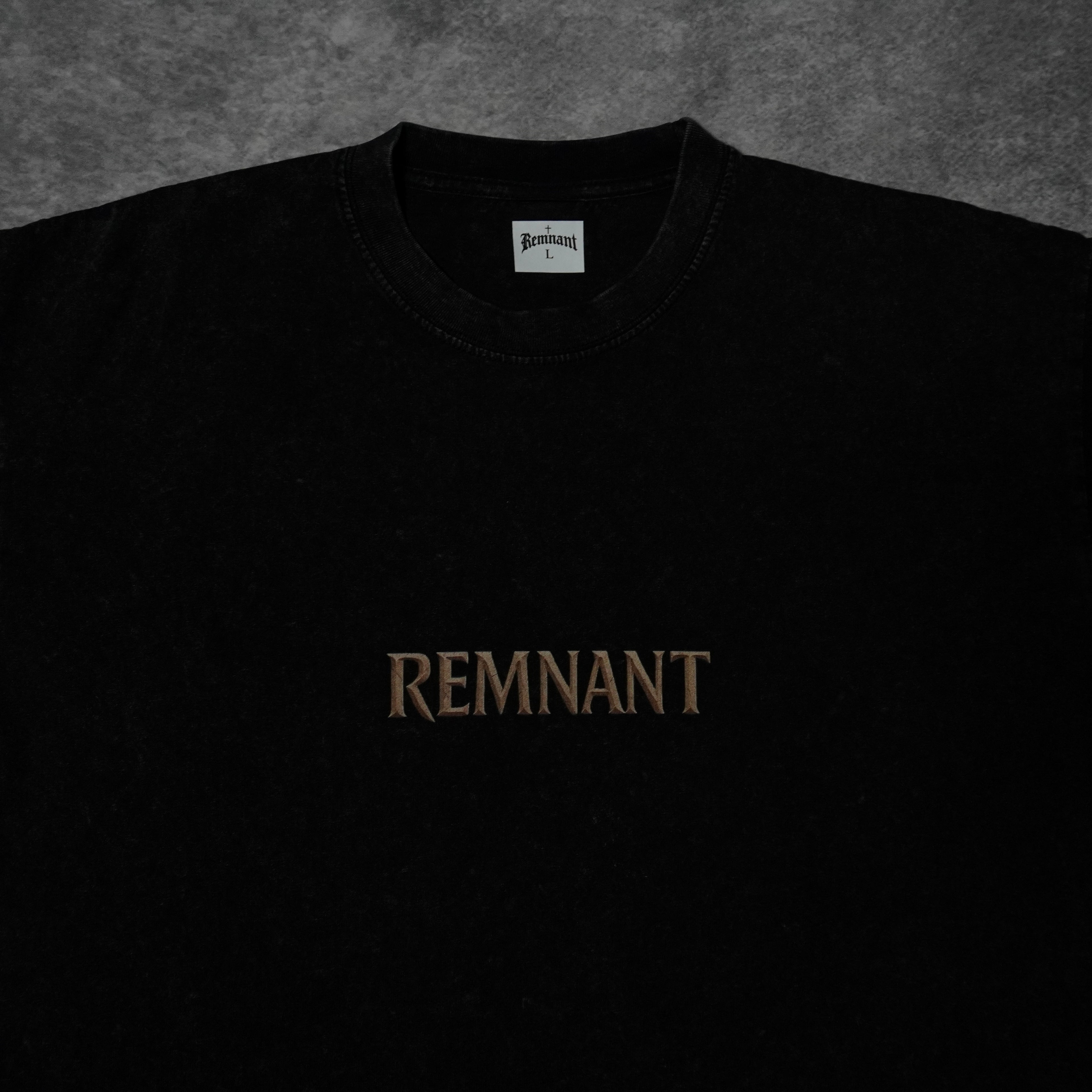 PANTHER PREMIUM WASHED TEE IN BLACK