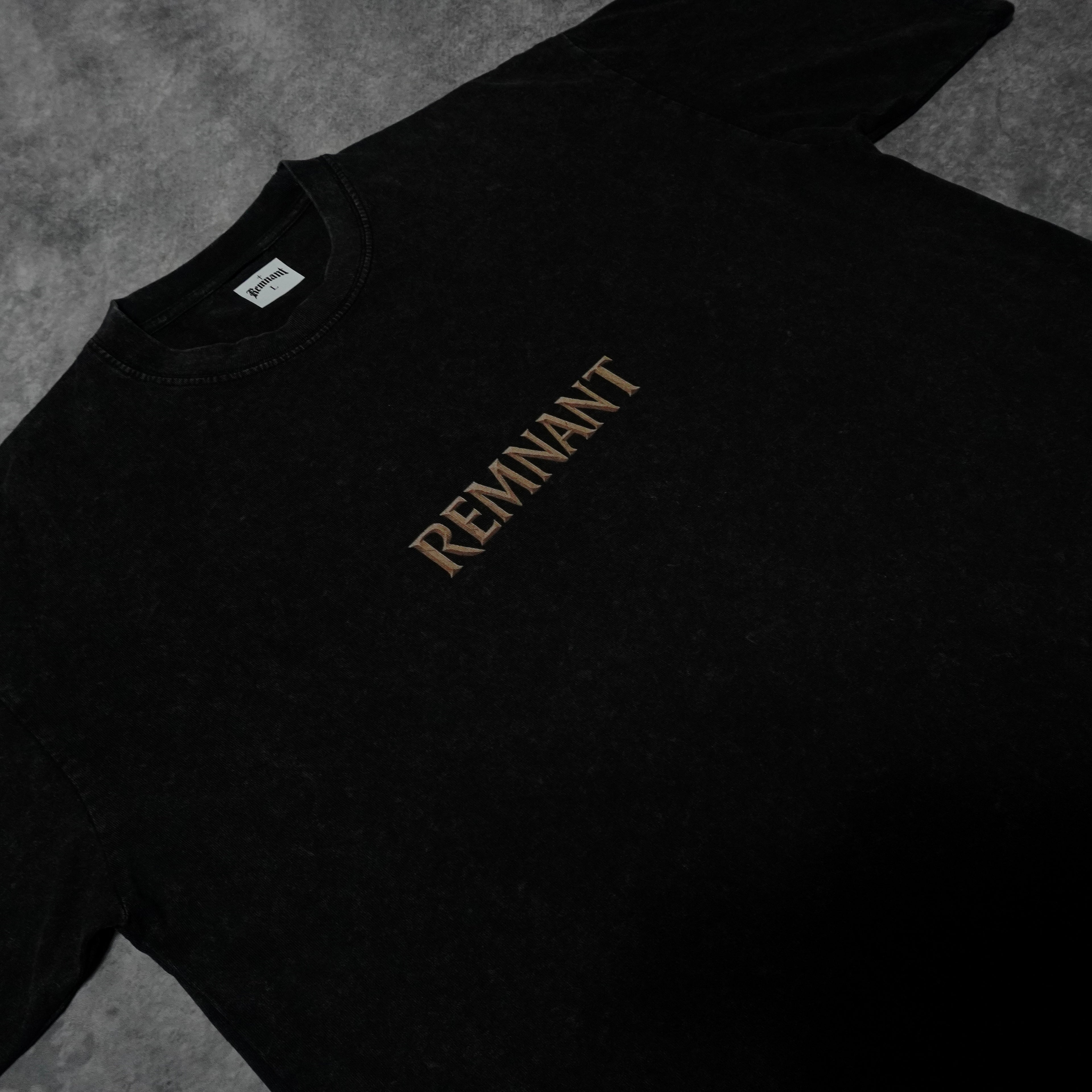 PANTHER PREMIUM WASHED TEE IN BLACK