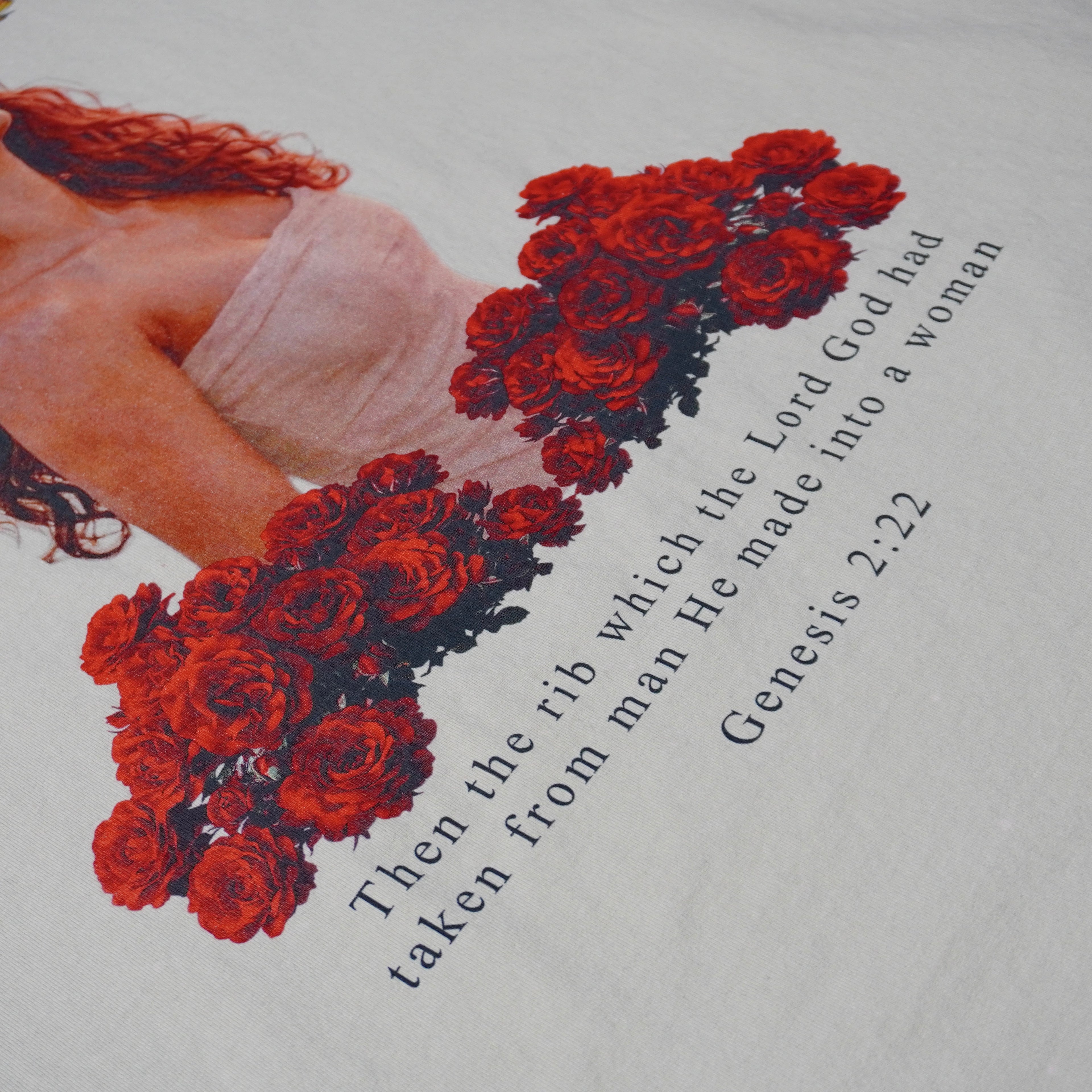 EVE PREMIUM WASHED TEE IN CREAM