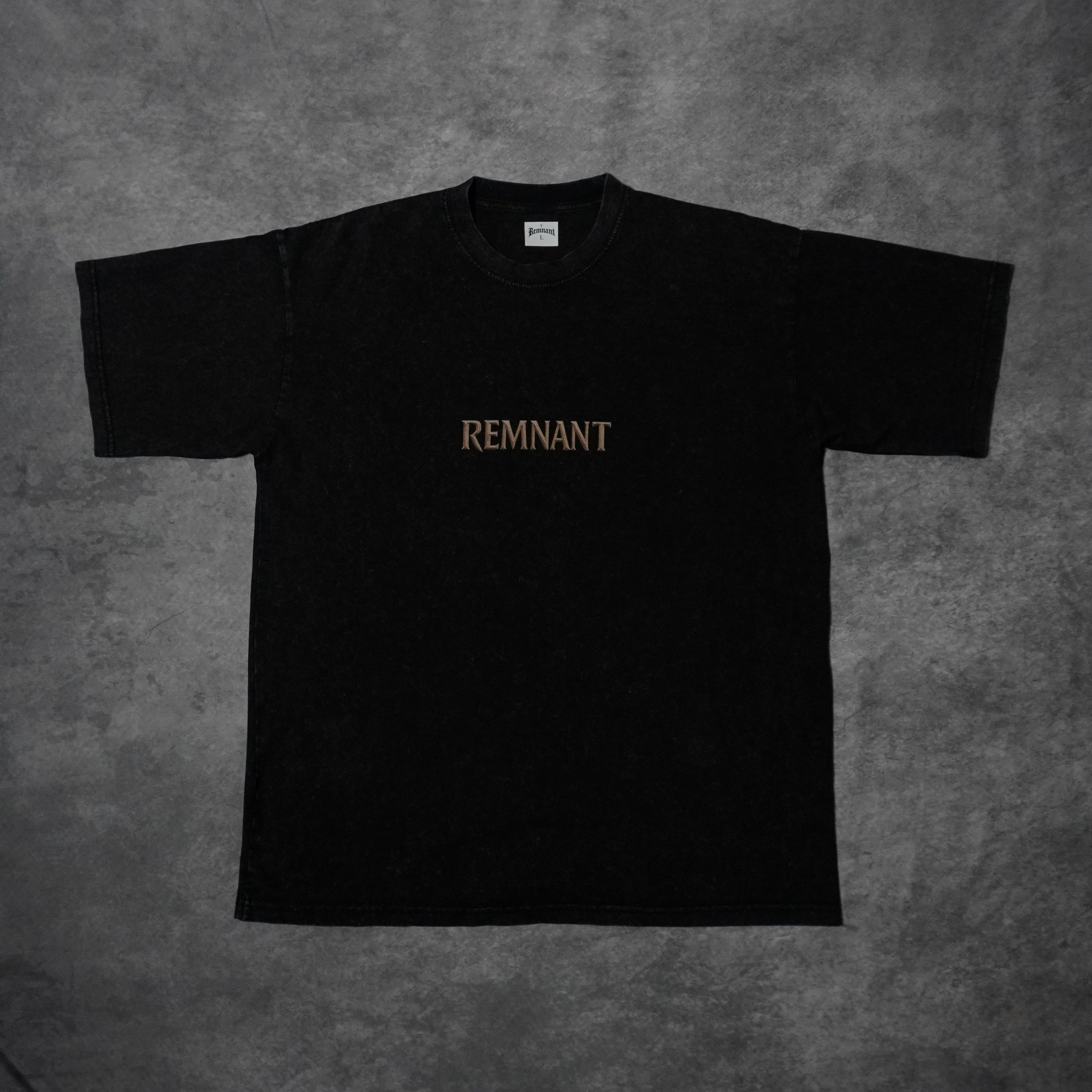 PANTHER PREMIUM WASHED TEE IN BLACK