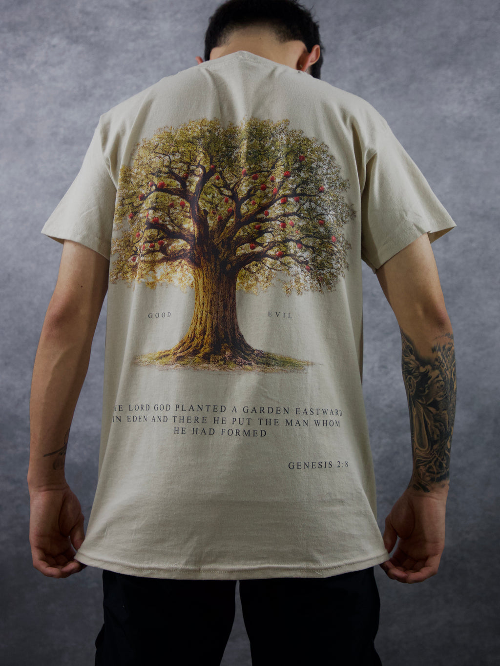 TREE OF GOOD & EVIL PREMIUM TEE IN CREAM