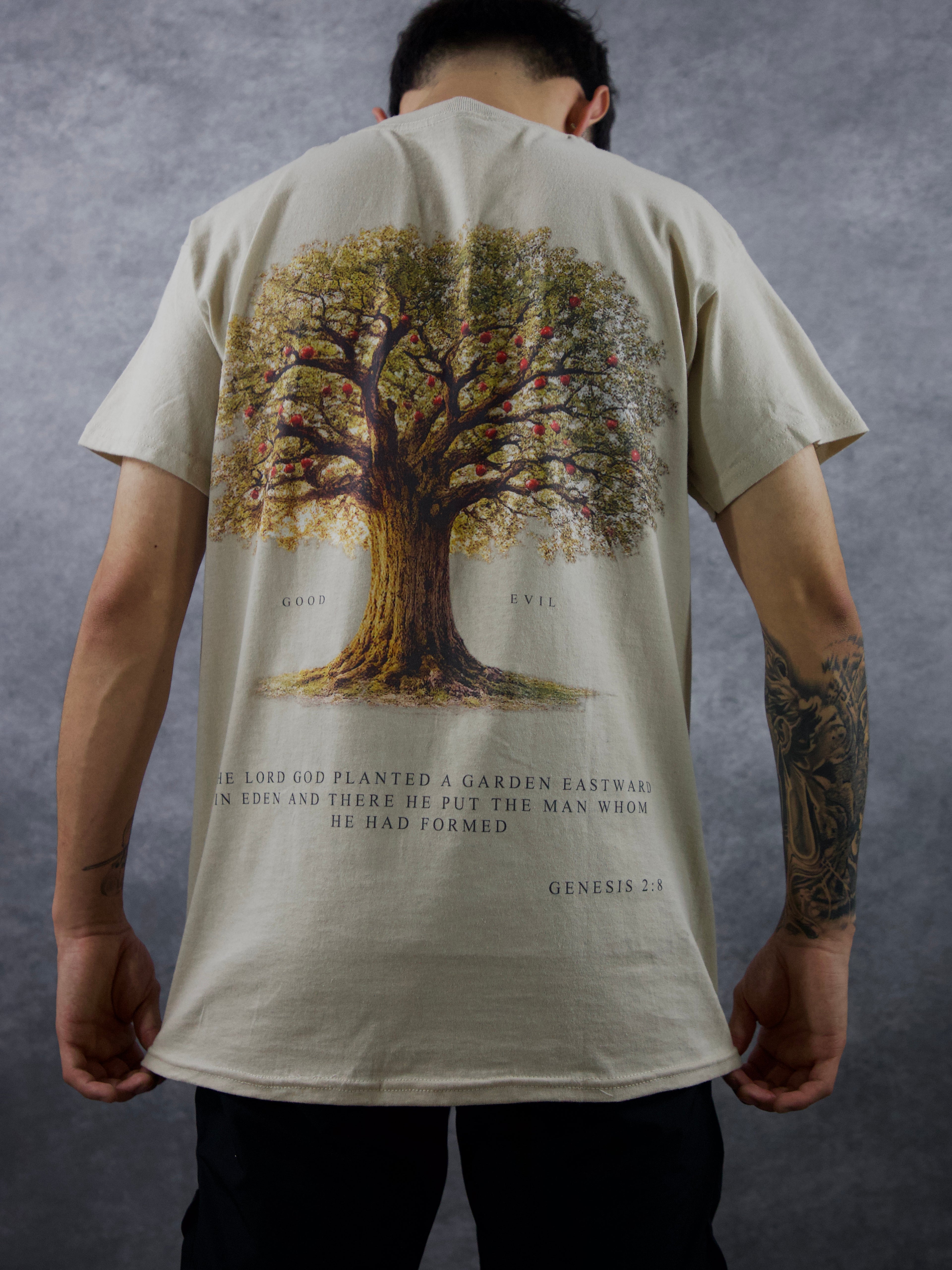 TREE OF GOOD & EVIL PREMIUM TEE IN CREAM