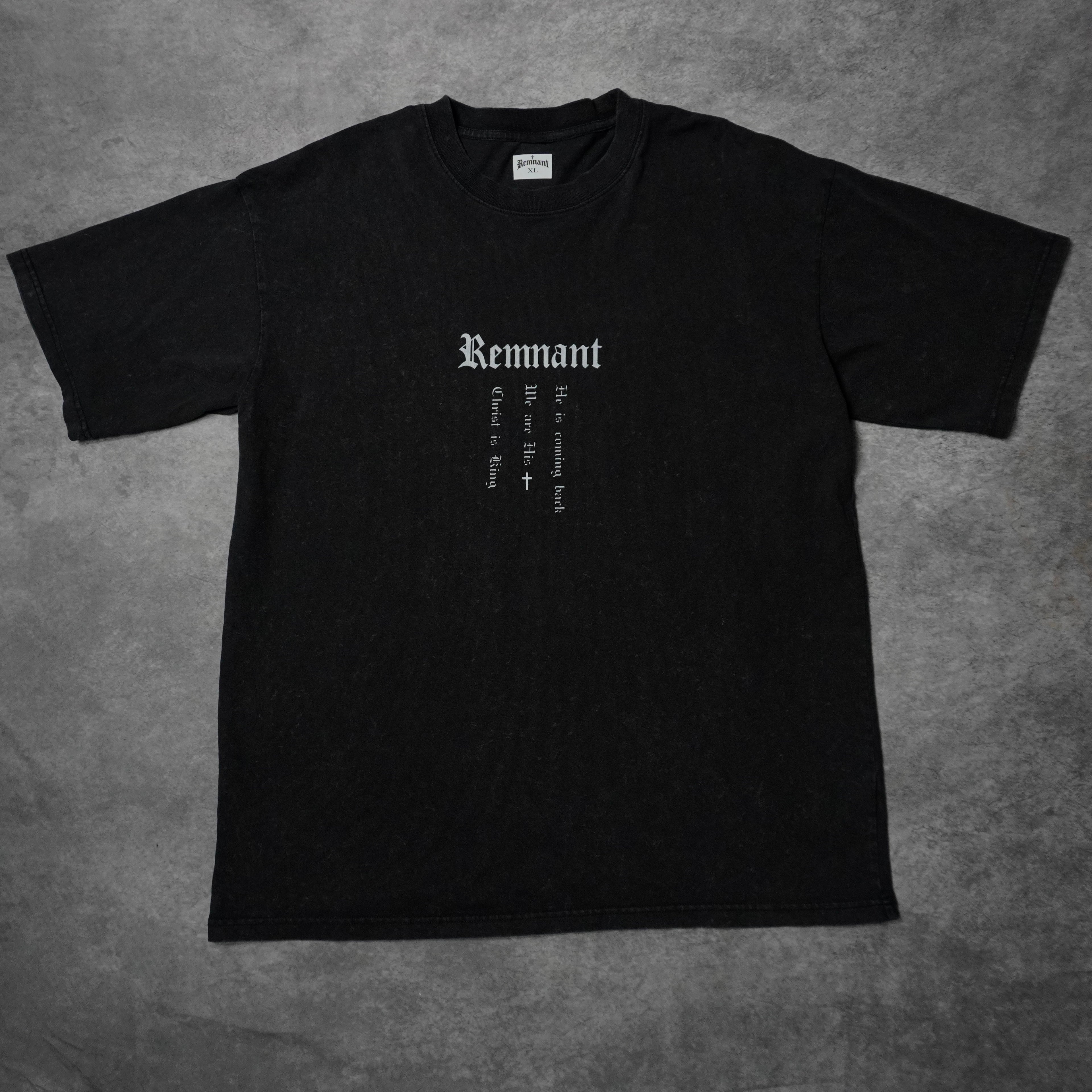 LET THERE BE LIGHT PREMIUM WASHED TEE IN BLACK