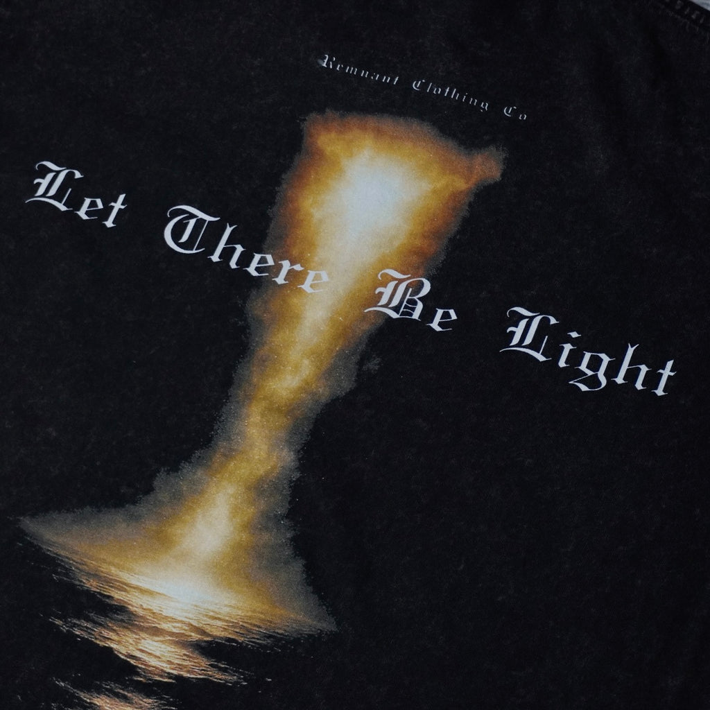 LET THERE BE LIGHT PREMIUM WASHED TEE IN BLACK