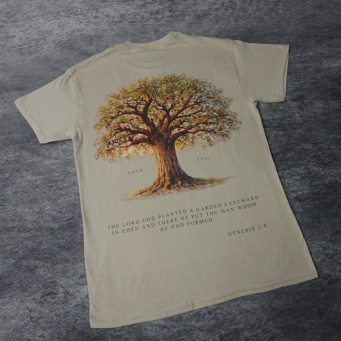 TREE OF GOOD & EVIL PREMIUM TEE IN CREAM