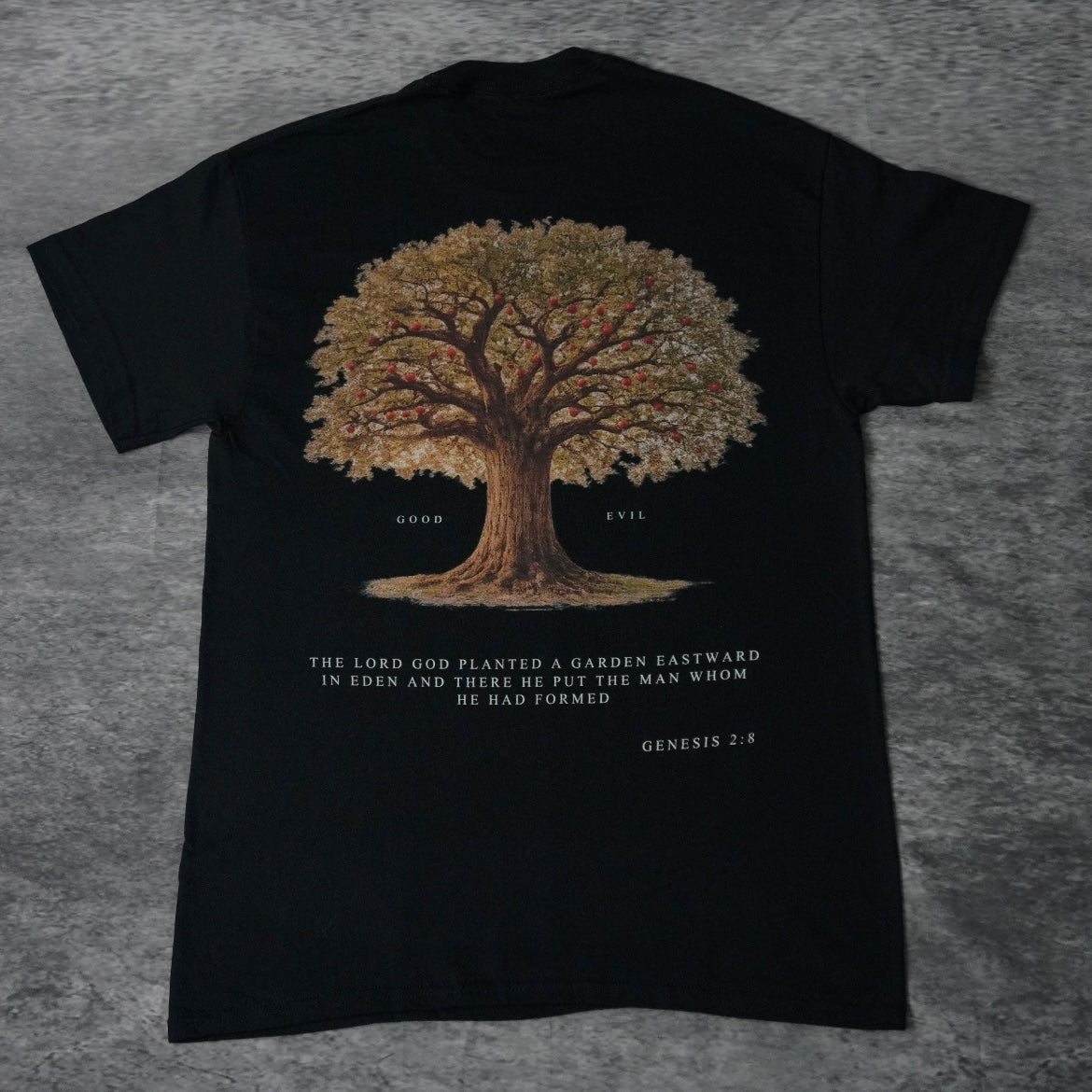 TREE OF GOOD & EVIL PREMIUM TEE IN BLACK