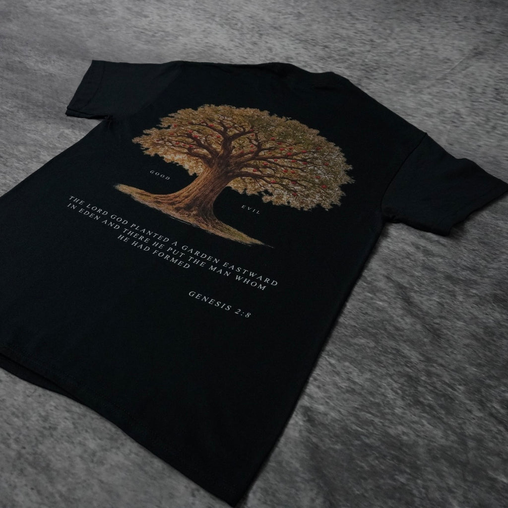 TREE OF GOOD & EVIL PREMIUM TEE IN BLACK