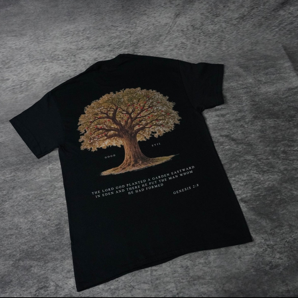 TREE OF GOOD & EVIL PREMIUM TEE IN BLACK