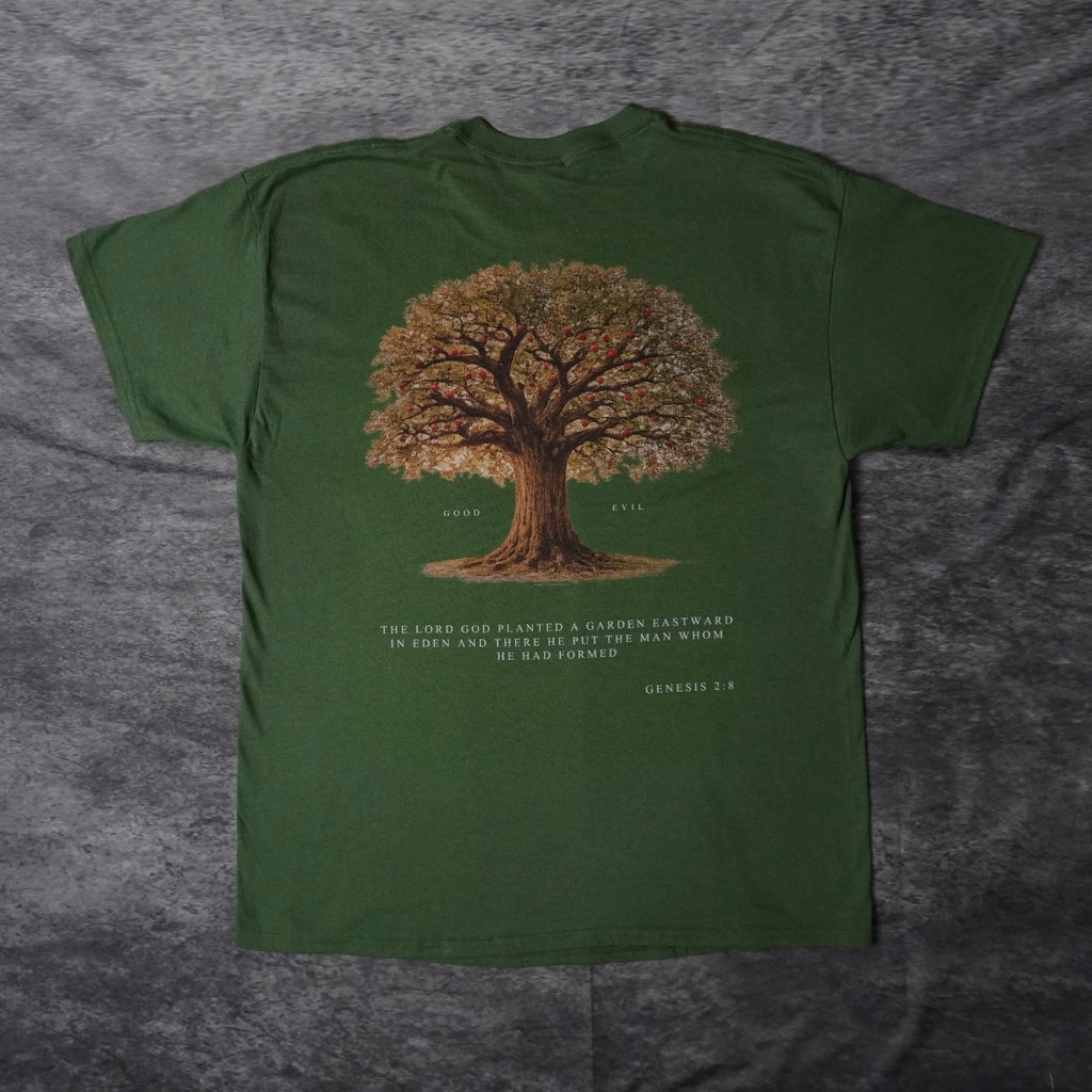 TREE OF GOOD & EVIL PREMIUM TEE IN GREEN