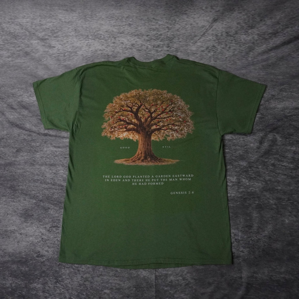 TREE OF GOOD & EVIL PREMIUM TEE IN GREEN