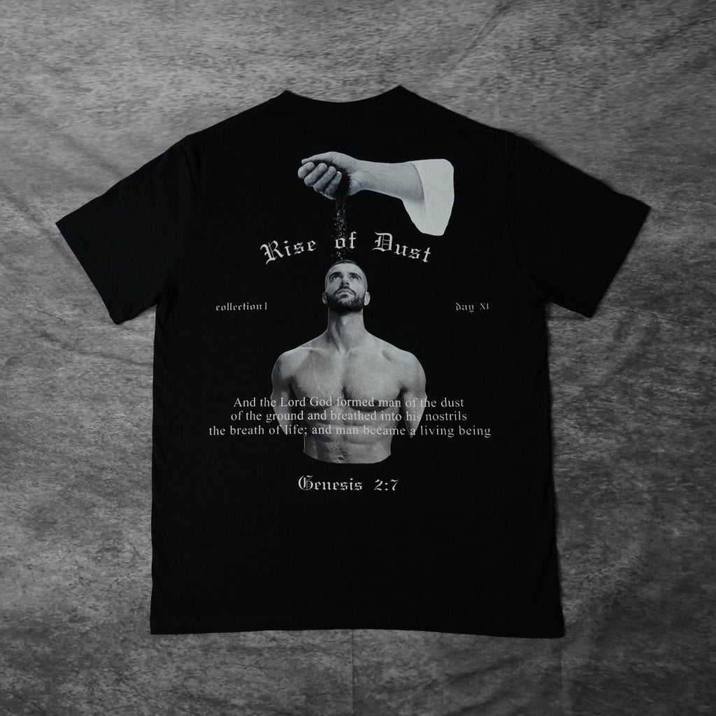 RISE OF DUST PREMIUM TEE IN BLACK