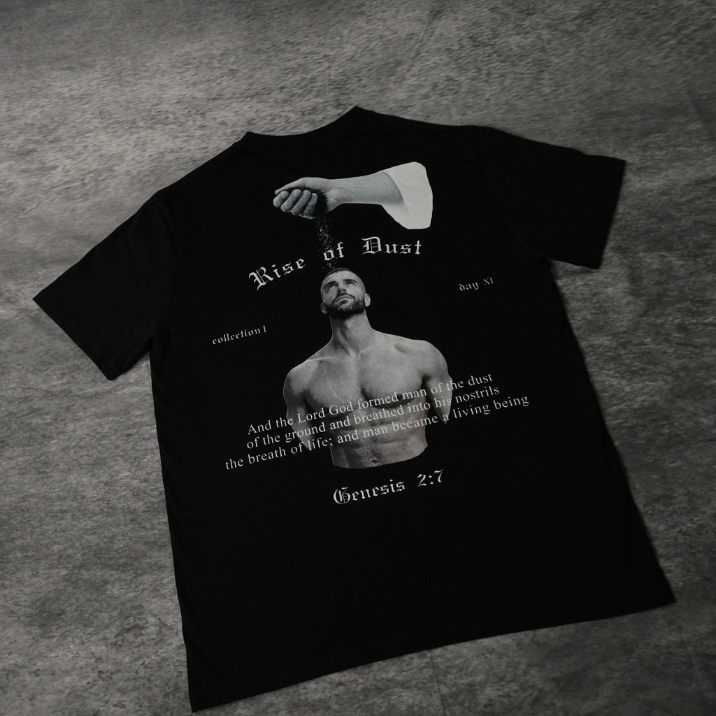 RISE OF DUST PREMIUM TEE IN BLACK