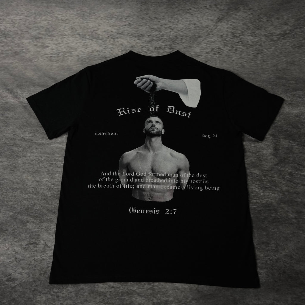 RISE OF DUST PREMIUM TEE IN BLACK