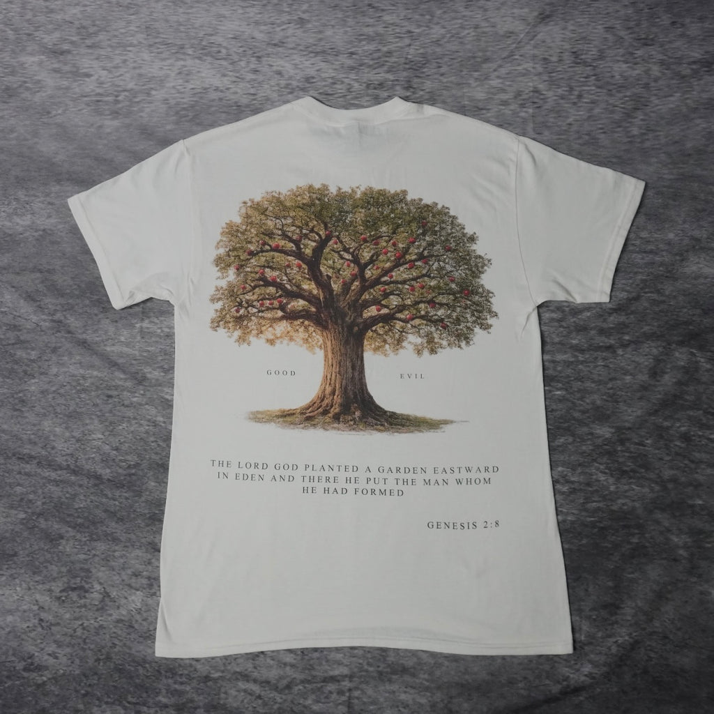 TREE OF GOOD & EVIL PREMIUM TEE IN WHITE
