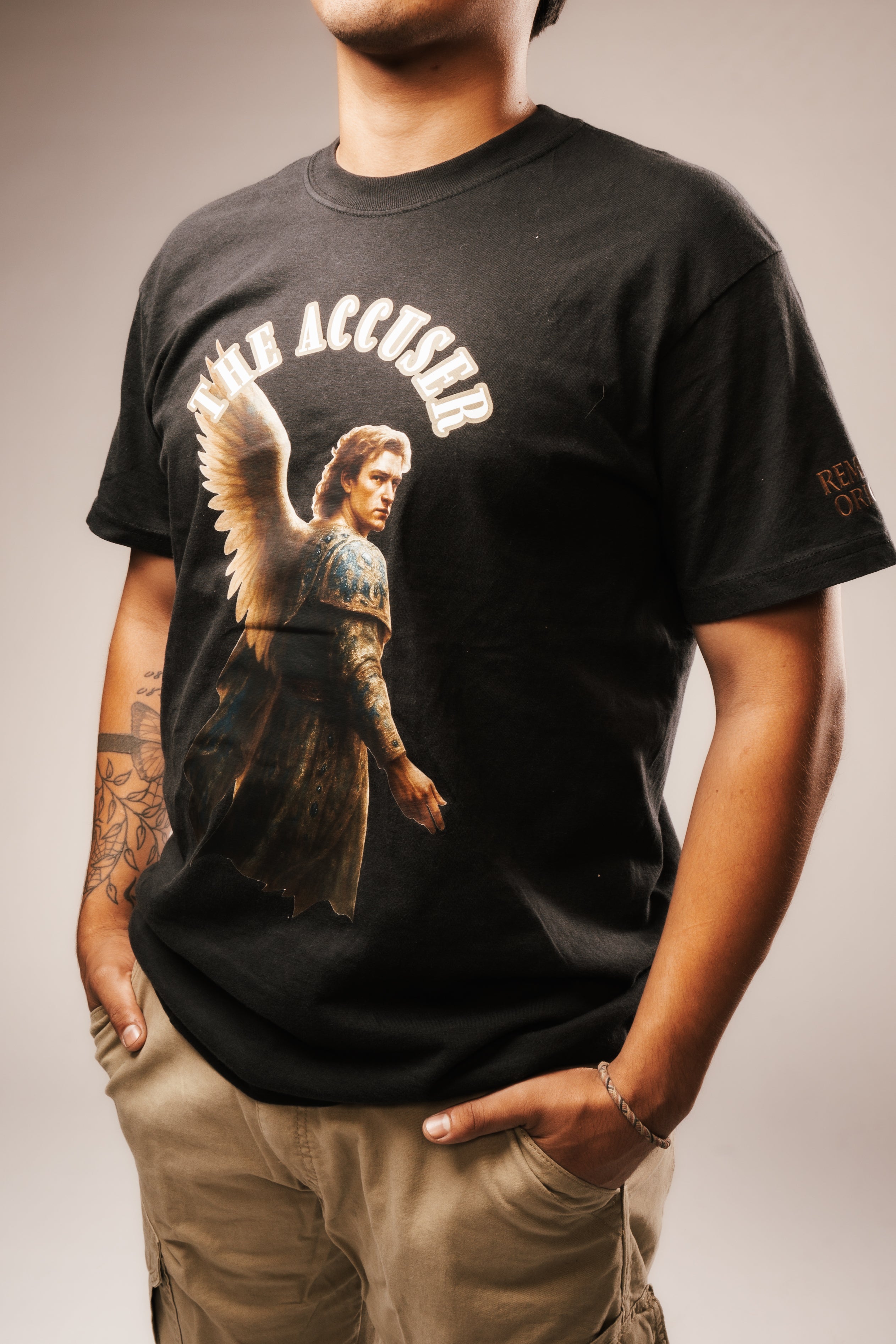 THE ACCUSER "DROP I" PREMIUM TEE IN BLACK