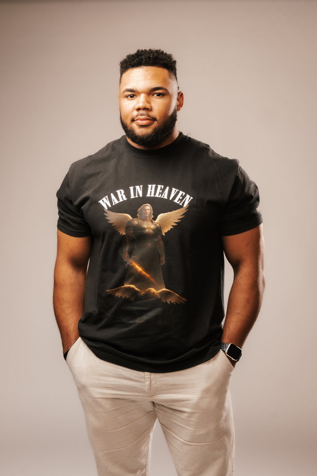 WAR IN HEAVEN "DROP I" PREMIUM TEE IN BLACK