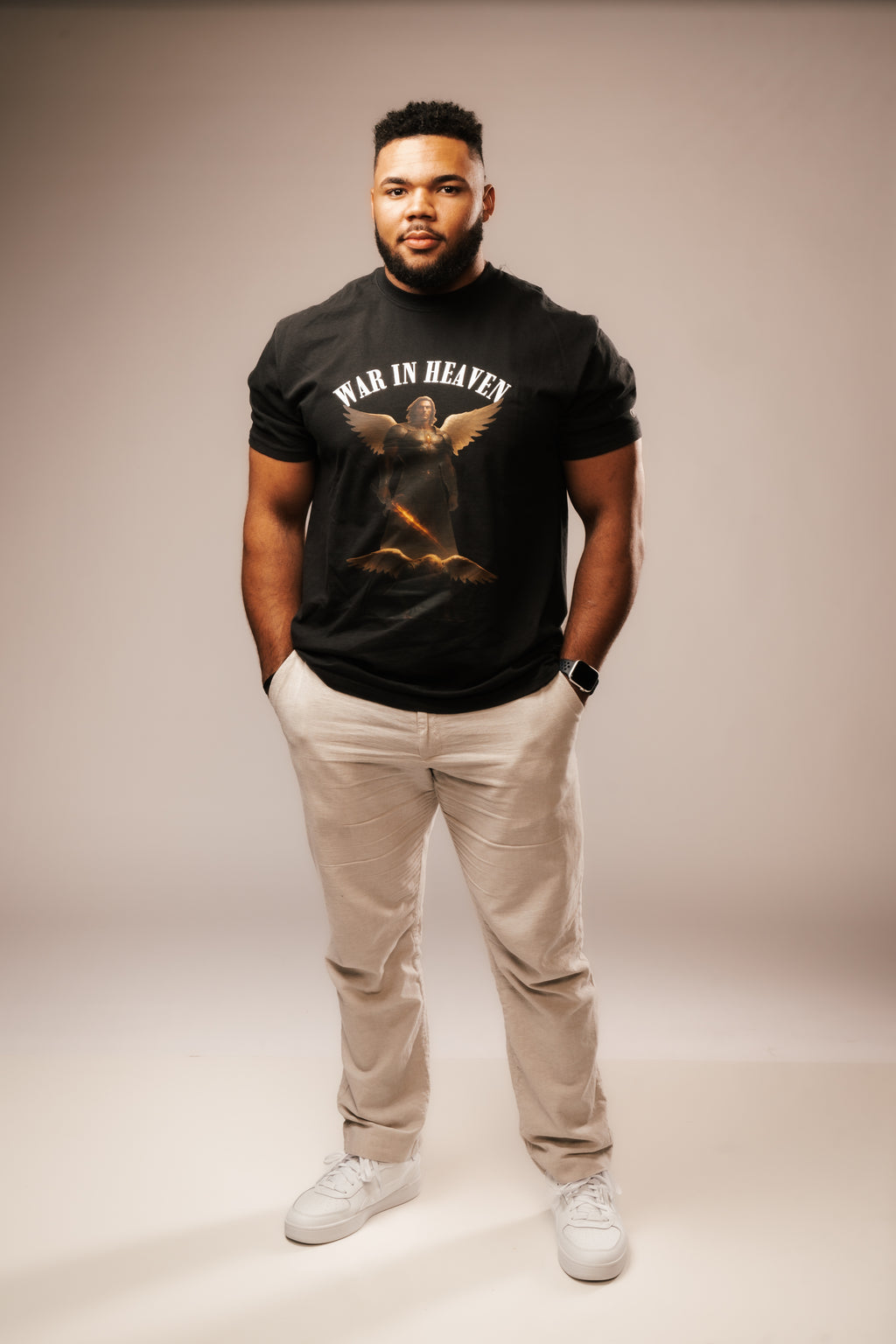 WAR IN HEAVEN "DROP I" PREMIUM TEE IN BLACK